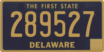 DE license plate 289527