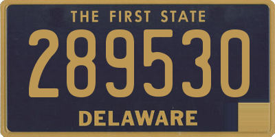 DE license plate 289530