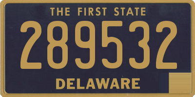 DE license plate 289532