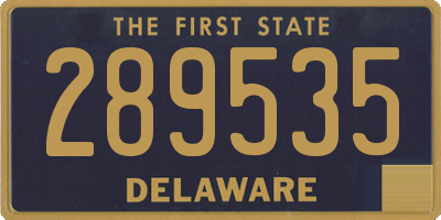 DE license plate 289535