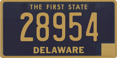 DE license plate 28954