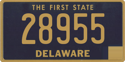 DE license plate 28955