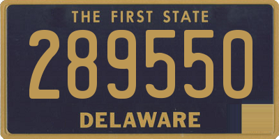 DE license plate 289550