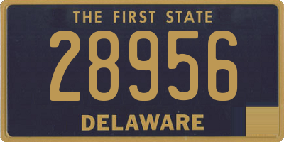 DE license plate 28956