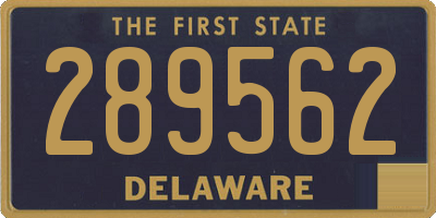 DE license plate 289562