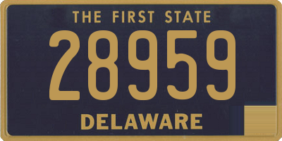 DE license plate 28959