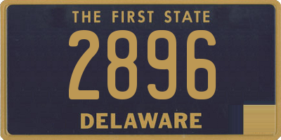 DE license plate 2896