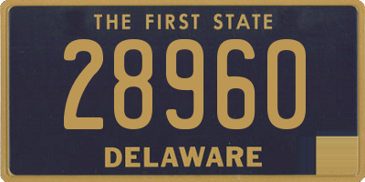 DE license plate 28960