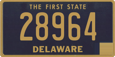 DE license plate 28964