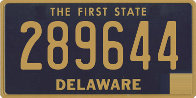 DE license plate 289644