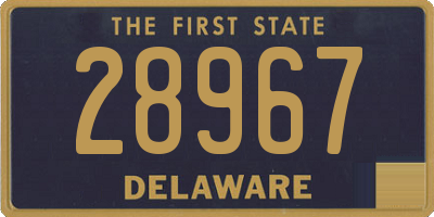 DE license plate 28967