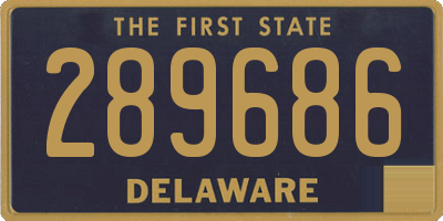 DE license plate 289686