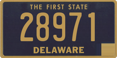 DE license plate 28971