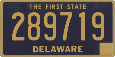 DE license plate 289719