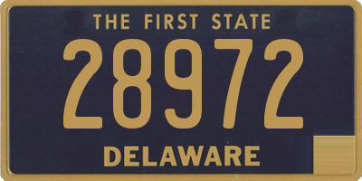 DE license plate 28972