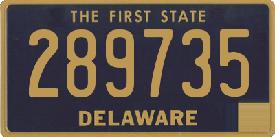 DE license plate 289735