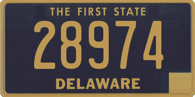 DE license plate 28974