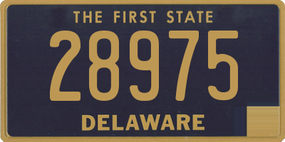 DE license plate 28975