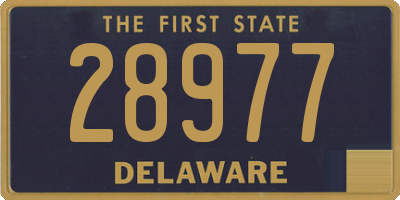 DE license plate 28977