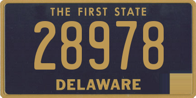 DE license plate 28978