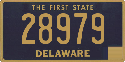 DE license plate 28979