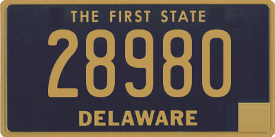 DE license plate 28980