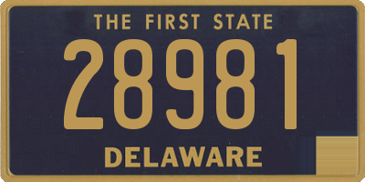 DE license plate 28981