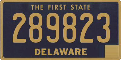 DE license plate 289823
