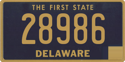 DE license plate 28986