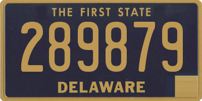DE license plate 289879