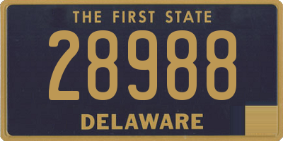 DE license plate 28988