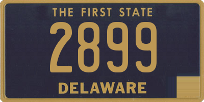 DE license plate 2899