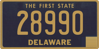 DE license plate 28990