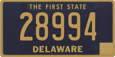 DE license plate 28994