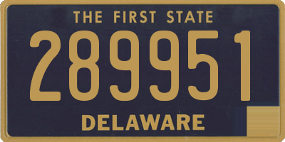 DE license plate 289951
