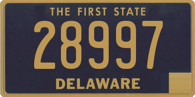 DE license plate 28997