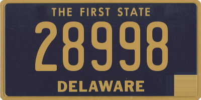 DE license plate 28998