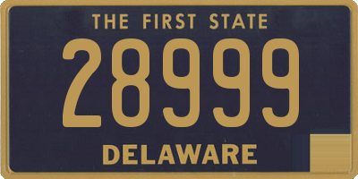 DE license plate 28999