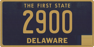 DE license plate 2900