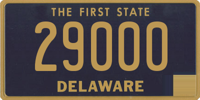 DE license plate 29000