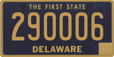 DE license plate 290006