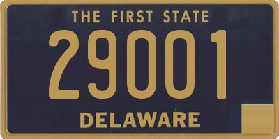 DE license plate 29001