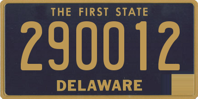 DE license plate 290012