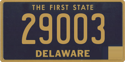 DE license plate 29003