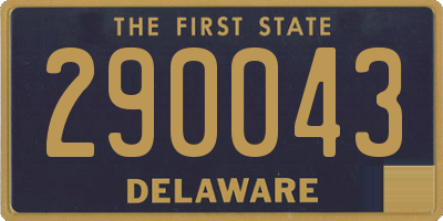 DE license plate 290043