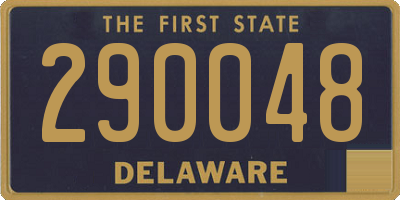 DE license plate 290048