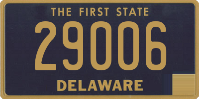 DE license plate 29006