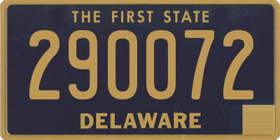 DE license plate 290072