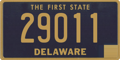 DE license plate 29011