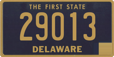 DE license plate 29013